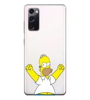 Samsung Galaxy S20 FE Uyumlu Simpson Tasarımlı Şeffaf Telefon Kılıfı