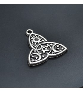 Triquetra Kolye Ucu - Antik Gümüş Kaplama - Kod:148