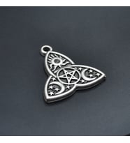 Triquetra Kolye Ucu - Antik Gümüş Kaplama - Kod:148