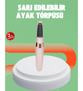 Elektrikli Ayak Törpüsü Usb Şarjlı Nasır Ve Kallus Giderici