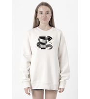 Monogatari Anime Nadeko Snake Symbol Beyaz Kadın 2ip Sweatshirt