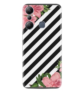 Infınix Hot 20i Kılıf Resimli Desenli Baskılı Silikon Strip Flowers 2 1409