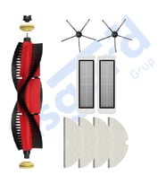 ROBOROCK  S50 – S55 –S5 MAX – S6 – S6 MAXV Uyumlu 1 Ana Fırça 2 Yan Fırça 2 Filtre 4 Mop PKT-iasgf0000698