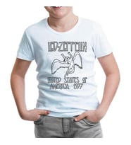 Led Zeppelin - 1977 Beyaz Çocuk Tshirt