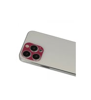 Apple İphone 13 Pro Max Rainbow Kamera Lens Koruma Cam - Koyu Kırmızı
