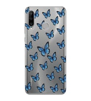 Huawei P30 Lite Uyumlu Kelebek Desenli Şeffaf Telefon Kılıfı