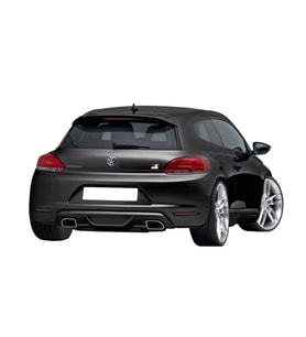 Drs Tuning Scirocco Uyumlu (2009-2014) Caractere Arka Tampon Eki - Difüzör (Plastik)