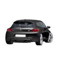 Drs Tuning Scirocco Uyumlu (2009-2014) Caractere Arka Tampon Eki - Difüzör (Plastik)