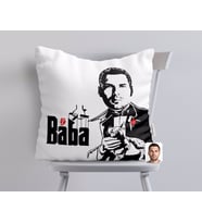 BK Gift Kişiye Özel Godfather Baba Tasarımlı Beyaz Yastık-7