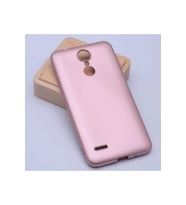 LG K9 Uyumlu Kılıf Zore Premier Silikon Kapak (Rose Gold Altın)