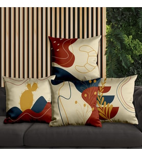 eJOYA Modern Tasarımlı 4'lü Yastık İçi Ve Kırlent Kılıfı 45cm 113658