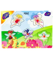 Ahşap Tutmalı Peri Kızı Puzzle