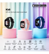 Kidi GPS 4G Sim Kartlı Akıllı Çocuk Saati, 2KSW02 (Okyanus Laciverti)