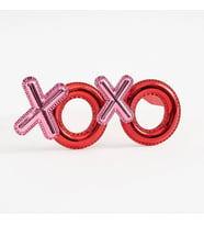 Northcity Kırmızı Xoxo Yazılı Parti Gözlüğü – 17x7 Cm Renkli Parti Aksesuarı