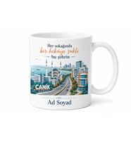 Canik Modern Şehir Dokusu Samsun Kültürü Hediye Kupa Bardak Porselen