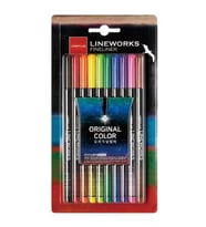 Lineworks Fineliner 10 Renk Kalem Seti 0.5mm 1 Paket 10 Renk Keçe Uçlu Kalem