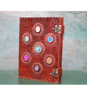 Taşlı Deri Defter