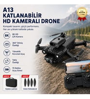 Drone Katlanabilir HD Kameralı Yükseklik Korumalı 360° Dönüş Özellikli A13 Drone