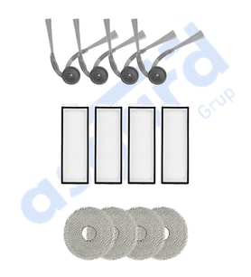 ROBOROCK Q REVO L UYUMLU 4 Yan Fırça 4 Filtre 4 Mop