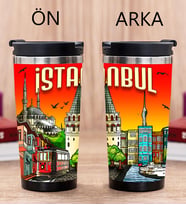 İstanbul Tasarımlı Fotoğraflı Termos