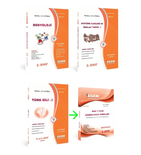 Egem Eğitim Yayınları (AÖF) Sosyoloji 2.sınıf 3.dön Fullset (GÜZ) (Çok Renkli)