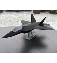 F22 Savaş Uçağı Modeli Siyah Renk 15 CM Ev Ofsi Dekoratif Obje