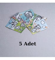 Kum Boyama Seti 5 Adet A4 Boyutunda (27x20 )