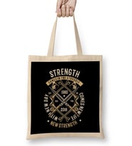 Strength Comes In The Struggle Bez Çanta Uzun Saplı