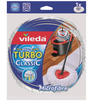 Vileda Turbo Yedek Mop Paspas Ucu (%100 Mikrofiber) (Beyaz)