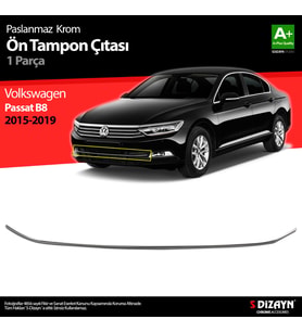 VW Passat B8 Krom Ön Tampon Çıtası 2015-2019