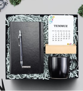 Kişiye Özel Defter & Kalem & Takvim & Kupa Hediye Seti