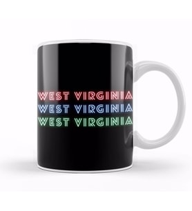 West Virginia Kupa Bardak Porselen