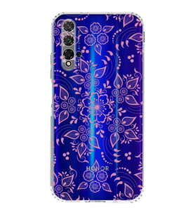 Huawei Honor 20  Kamera korumalı Kapak Nostalji Desen Tasarımlı  Şeffaf Kılıf