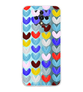 PrintiFy Tecno Camon 16 ile Uyumlu 1mm Slim Fit Water Color 1 Baskılı Şeffaf  Kılıf
