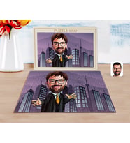 BK Gift Kişiye Özel Erkek Avukat Karikatürlü 1000 Parça Profesyonel Puzzle-3