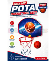 Orta Boy Pota Basketbol Seti - Spor Oyuncakları - Basketbol Oyuncakları - Basket Seti