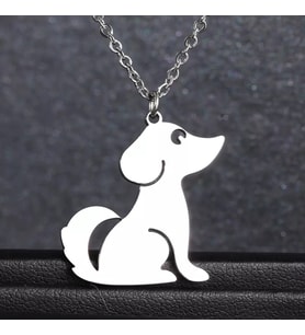 925 Ayar Gümüş  Köpek Kolye