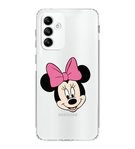 Samsung Galaxy M23  Kamera korumalı Kapak Minnie Mouse Tasarımlı  Şeffaf Kılıf