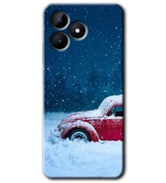 Realme C53 Kılıf HD Desen Baskılı Kılıf - Karlı Vosvos