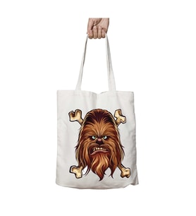 Chewbacca Star Wars iki Taraf Kalıcı Yıkanabilir Okul Plaj Omuz Bez Çanta