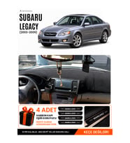 SUBARU LEGACY (2003-2009) Uyumlu Torpido Örtüsü Torpido Kılıfı - Siyah