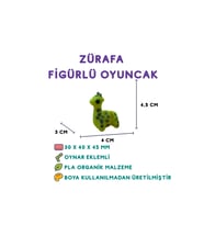 Zürafa Figür - 3D Uzun Boyunlu Hayvan Oyuncak