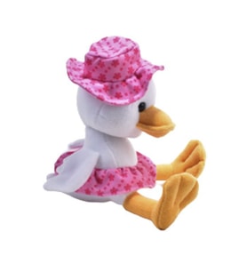 Elbiseli Ördek Polar 30 Cm (Beyaz)
