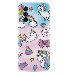 Huawei Nova Y70 Y90 Nova 9 SE  Kılıf Desemli Silikon Unicorn Mektup 1800