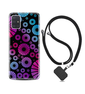Samsung a71 A72 A73 A7 A9 2018 C7 C9 Kılıf Boyun Askılı Silikon Daireler 1751