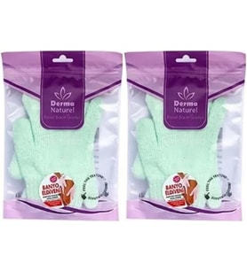 Derma Naturel Parmaklı Banyo Eldiveni MS-23 (2 Li Set)
