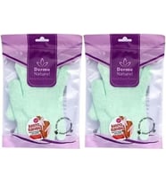 Derma Naturel Parmaklı Banyo Eldiveni MS-23 (2 Li Set)