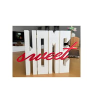 "Sweet Home" Yazılı Dekoratif Duvar Süsü