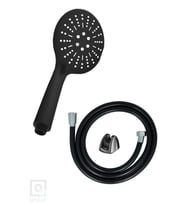 Siyah Papatya Duş Başlığı (siyah) Pvc Duş Hortumu Duş Takımı Duş Seti