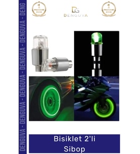 #Sibop Hareket Sensörlü Otomatik Yanan Mavi Yeşil Lastik LED Güvenlik Işık Bisiklet Araba 2'li Sibop